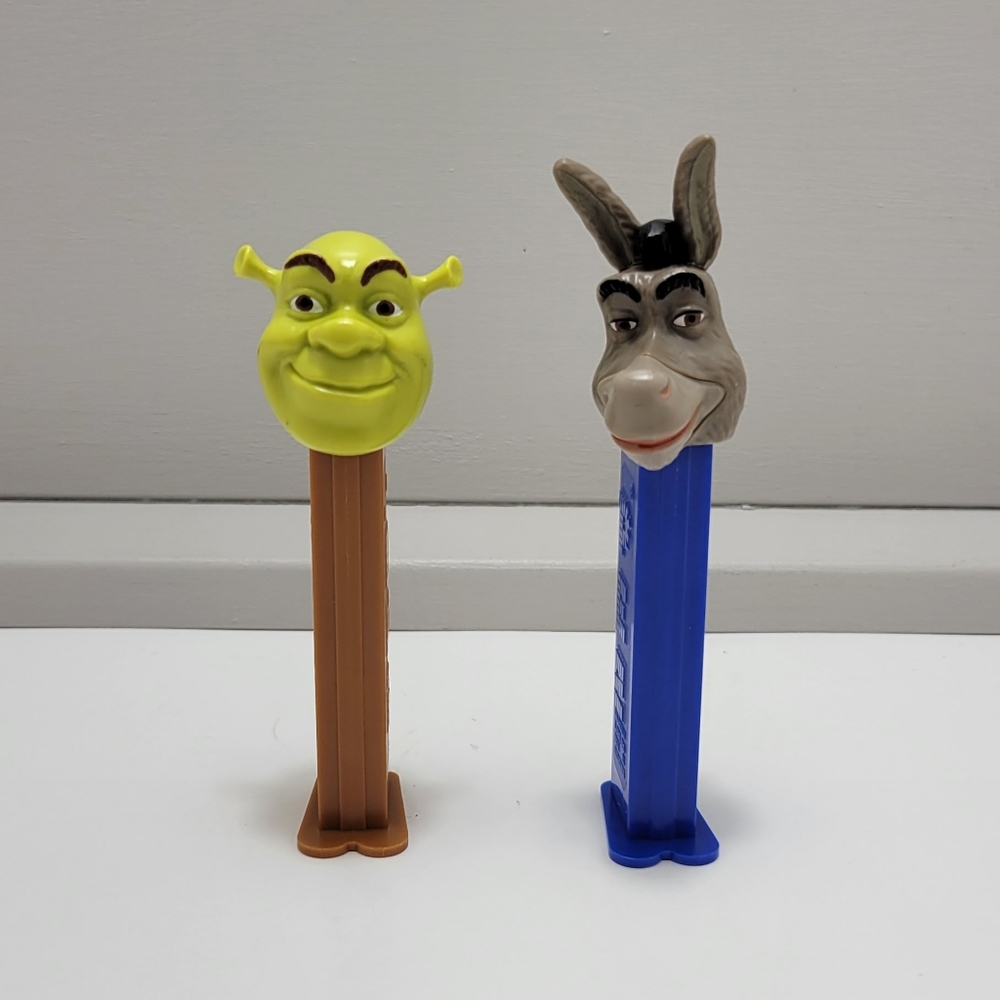 Shreck and Donkey Pez Dispensers